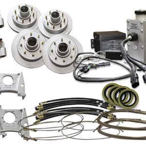 Hydrastar® 7K Axle Rated, 1600 PSI, Trailer Brake Plug'n'Play Actuator and Complete Tandem Axle Trailer Brake Installation Kit (Integral, 1/2 in.)
